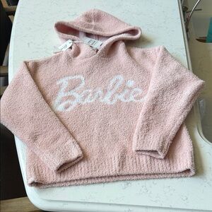 Barefoot Dreams Barbie Pink Hooded Sweater